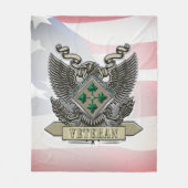 4e divisie infanterie fleece deken (Voorkant)
