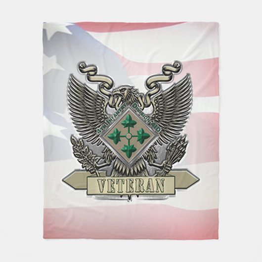 4e divisie infanterie fleece deken (Voorkant)