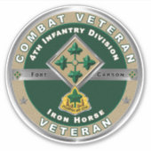 4e divisie infanterie sticker (Voorkant)