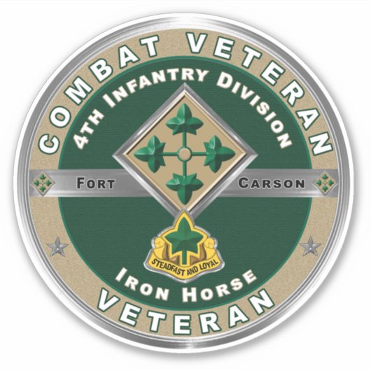 4e divisie infanterie sticker (Voorkant)