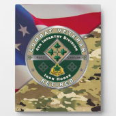 4e divisie Infectie in ruste Veteraan Fotoplaat (Voorkant)