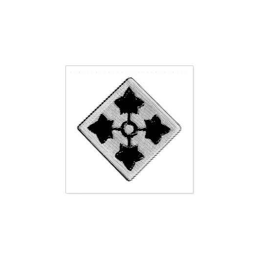 4e divisie Veteranen — Divisie Infrastructuur Rubberstempel (Afrduk)