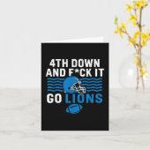 4e Down En Laat Maar Gaan Leeuwen Kaart (Gele Bloem)