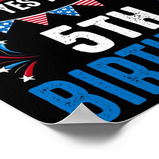 4e en ja het is mijn 5e verjaardag Amerikaanse Pat Poster (Hoek)