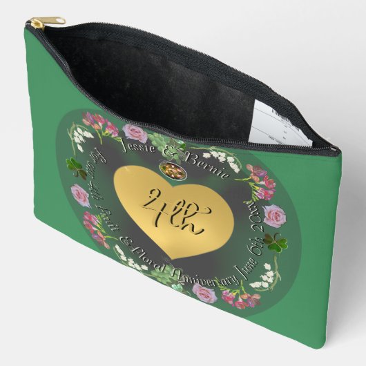 4e Fruit & Bloemen Bruiloft Jubileum Etui (Open)
