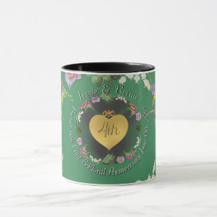 4e Fruit & Bloemeteelt Huwelijksjubileum Mok
