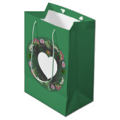 4e Fruit & Floral Jubileum + Foto Gift Bag Medium Cadeauzakje (Voorkant Gekanteld)