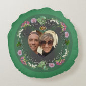 4e Fruit & Floral Jubileum + PhotoRound Pillow Rond Kussen (Achterkant)