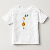 4e geboortedag Giraffe Kinder Shirts (Voorkant)