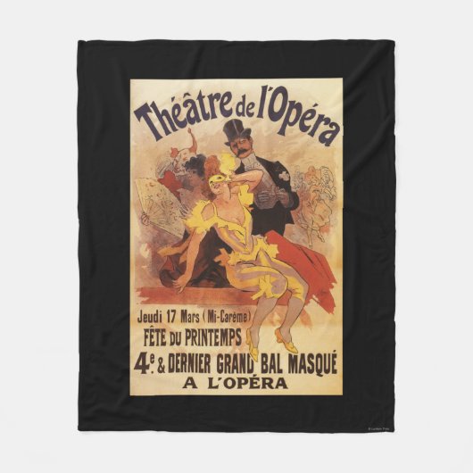 4e gemaskerde bal bij theater de l'Opera Fleece Deken (Voorkant)
