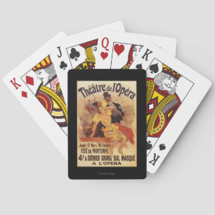 4e gemaskerde bal bij theater de l'Opera Pokerkaarten