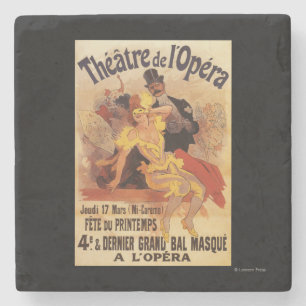 4e gemaskerde bal bij theater de l'Opera Stenen Onderzetter