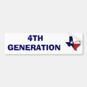 4e GENERATIE Bumpersticker