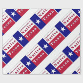 4e generatie inheemse textielvlag cadeaupapier (Vlak)