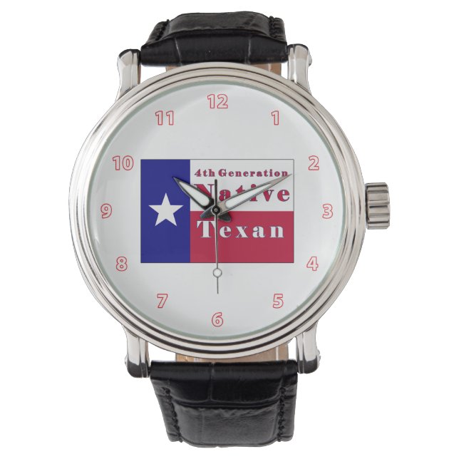 4e generatie inheemse textielvlag horloge (Voorkant)