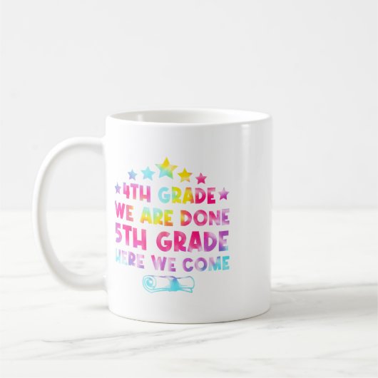 4e graad Afstuderen Tie Dye 5e graad Hier komen we Koffiemok (Links)