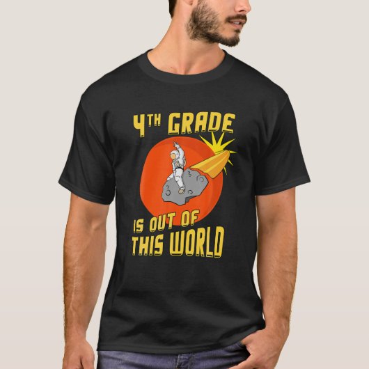 4e graad is uit deze wereldastronaut t-shirt (Voorkant)