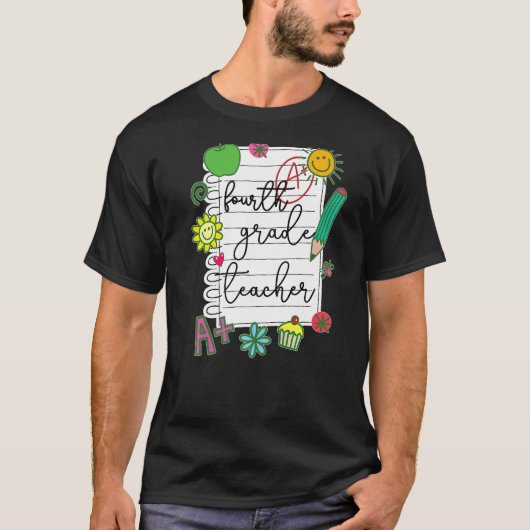 4e graad leraar beste vierde graad leraar t-shirt (Voorkant)