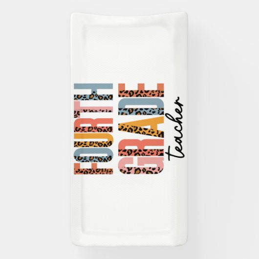 4e graad leraar spandoek (Verticaal)