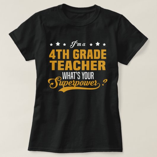 4e graad leraar t-shirt (Design voorkant)