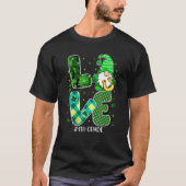 4e graadliefhebber van koepel Shamrock Irish Teach T-shirt (Voorkant)