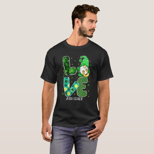 4e graadliefhebber van koepel Shamrock Irish Teach T-shirt (Voorkant volledig)