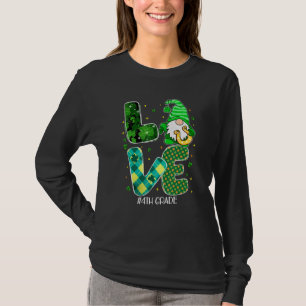 4e graadliefhebber van koepel Shamrock Irish Teach T-shirt
