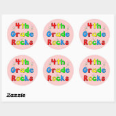 4e graads Rocks Ronde Sticker (Vel)