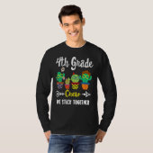4e Grade Crew Cactus Team 4e Grade Teacher Squa T-shirt (Voorkant volledig)