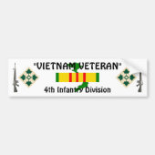 4e Inf divisie bumper sticker (Voorkant)