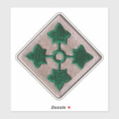 4e INF Infanteriedivisie Fort Carson Contour Stic Sticker (Vel)