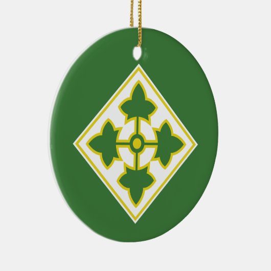 4e Infanteriedivisie-badge Keramisch Ornament (Rechts)