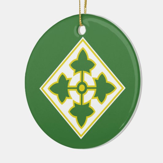 4e Infanteriedivisie-badge Keramisch Ornament (Links)