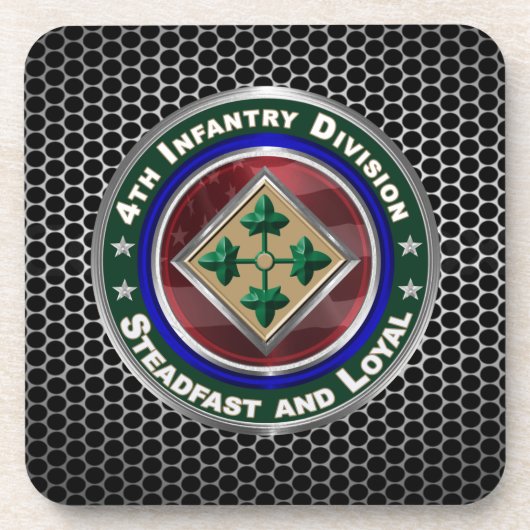 4e infanteriedivisie bier onderzetter (Voorkant)