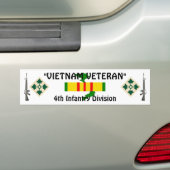 4e Infanteriedivisie bumpersticker (Op auto)
