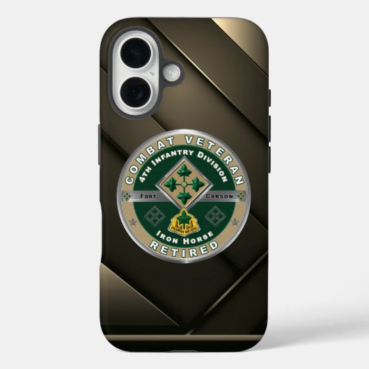 4e Infanteriedivisie Gepensioneerde Veteraan Case-Mate iPhone Case (Achterkant)