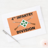 4e infanteriedivisie - getransformeerde geweren -  rechthoekige sticker (Envelop)