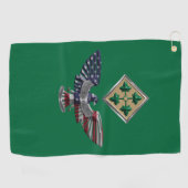 4e Infanteriedivisie Golfhanddoek (Horizontaal)