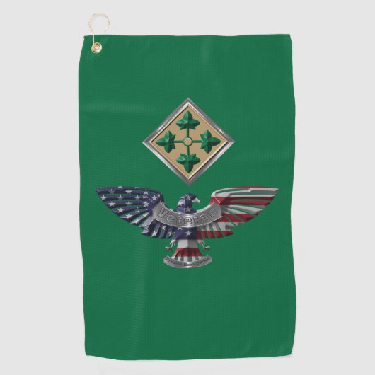 4e Infanteriedivisie Golfhanddoek (Voorkant)