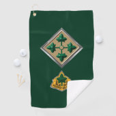 4e Infanteriedivisie Golfhanddoek (Insitu)