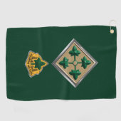 4e Infanteriedivisie Golfhanddoek (Horizontaal)