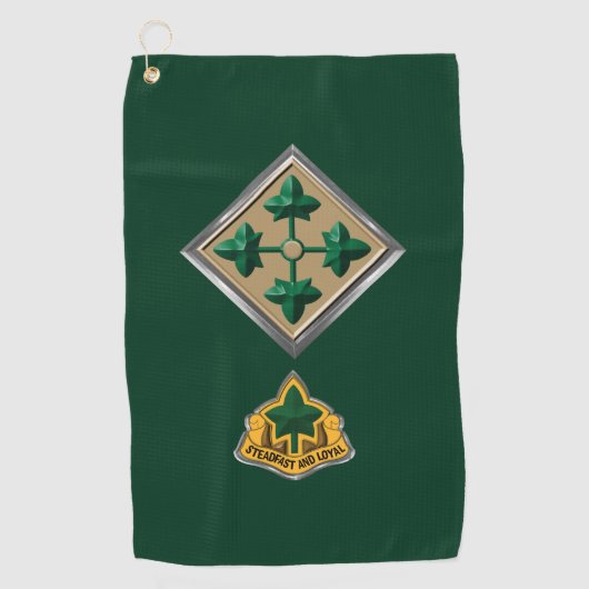 4e Infanteriedivisie Golfhanddoek (Voorkant)