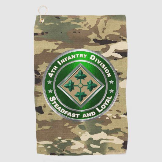 4e Infanteriedivisie Golfhanddoek (Voorkant)