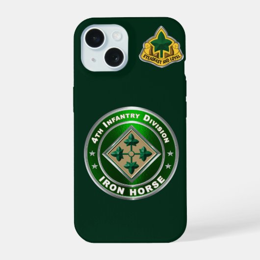 4e Infanteriedivisie iPhone 15 Case (Achterkant)