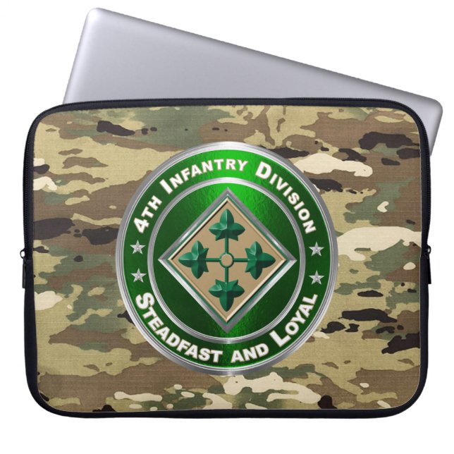 4e infanteriedivisie laptop sleeve (Voorkant)