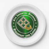 4e infanteriedivisie papieren bordje (Voorkant)