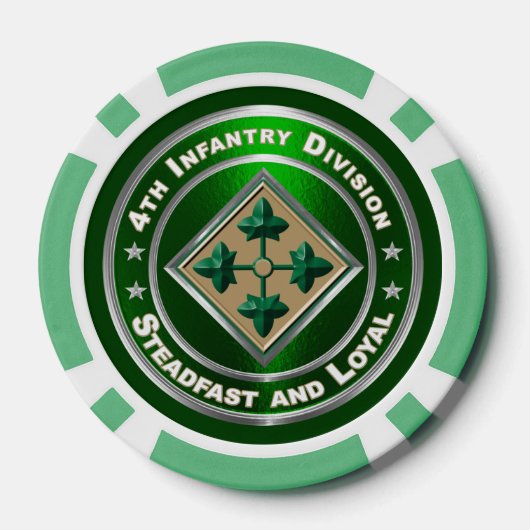 4e infanteriedivisie poker chips (Achterkant)