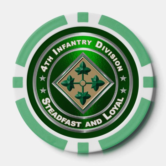 4e infanteriedivisie poker chips (Voorkant)