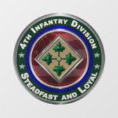 4e infanteriedivisie raamsticker (Vel)