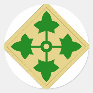 4e infanteriedivisie ronde sticker